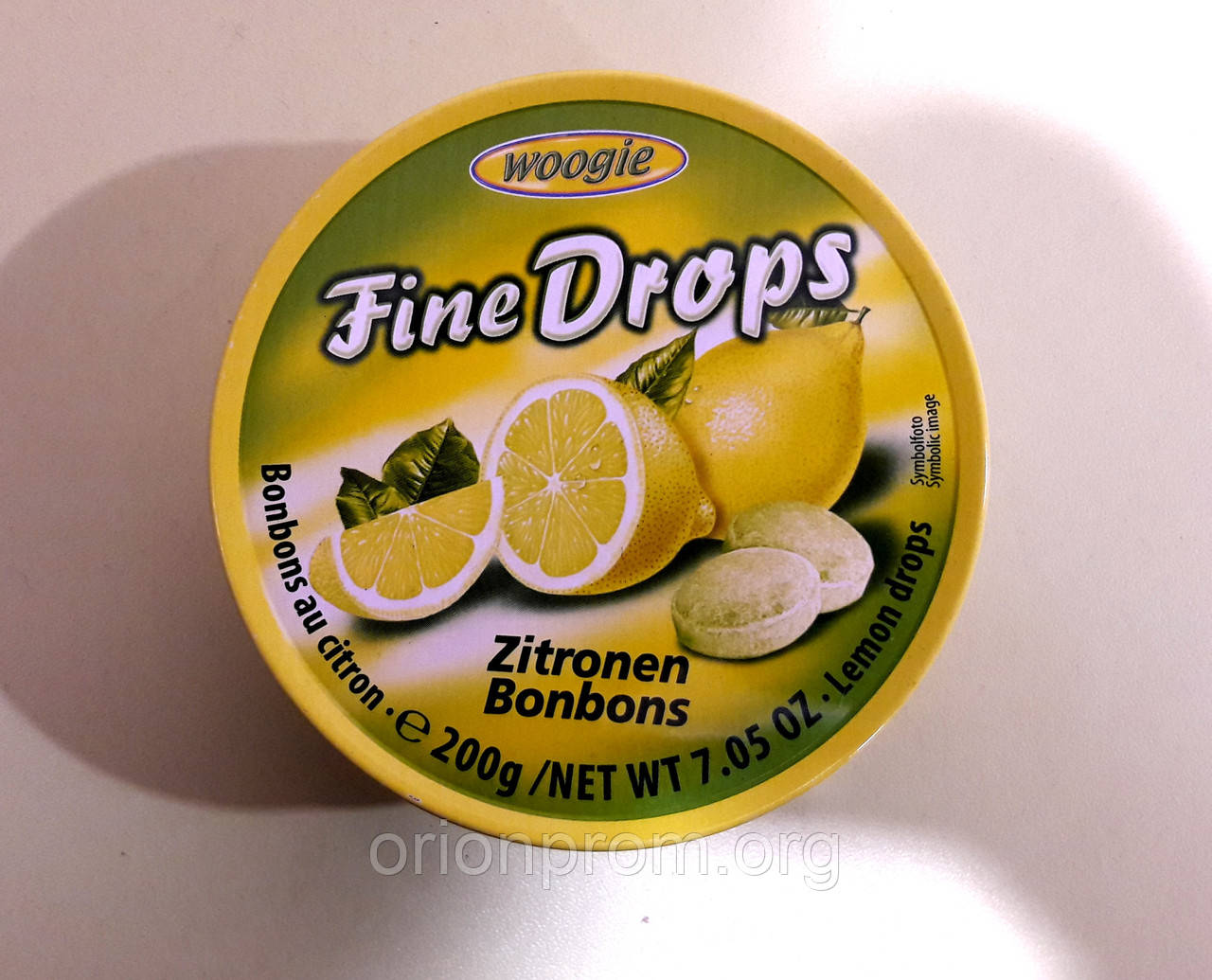 Льодяники Fine Drops лимон 200 г