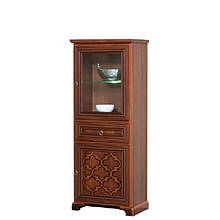 Вітрина одинарна Вар.4 у вітальню ДСП/МДФ Афіна Скай