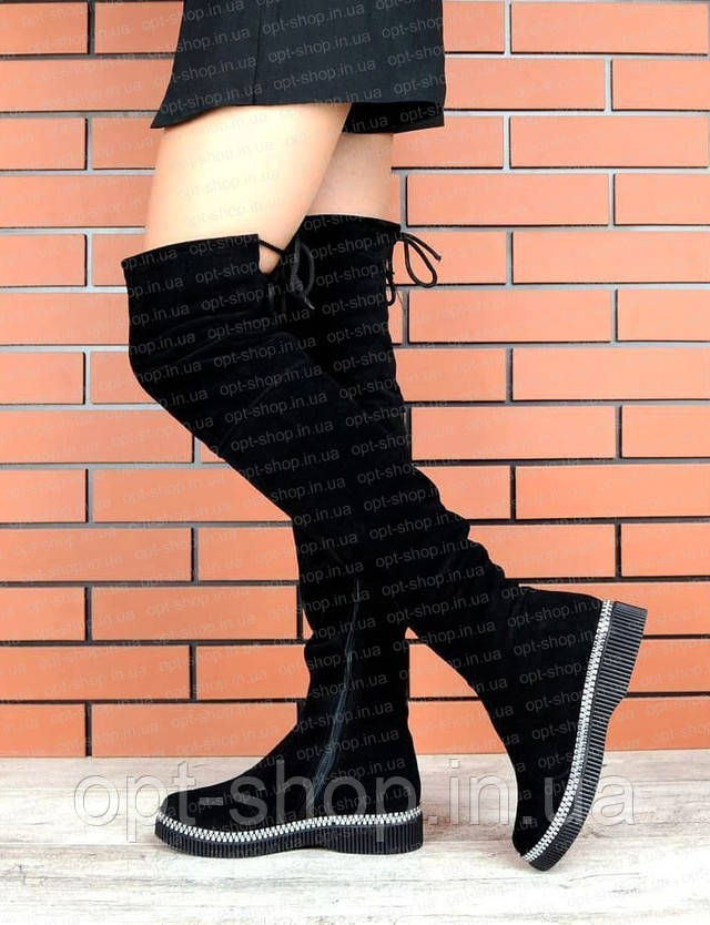 Жіночі зимові чоботи ботфорти