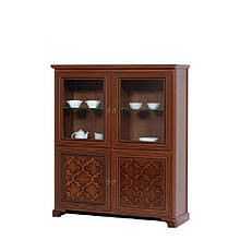 Вітрина подвійна Вар.3 у вітальню ДСП/МДФ Афіна Скай