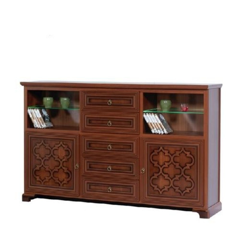 Комод з нішами у вітальню ДСП/МДФ Афіна Скай, фото 1