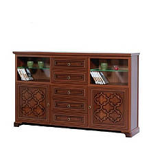 Комод з нішами у вітальню ДСП/МДФ Афіна Скай