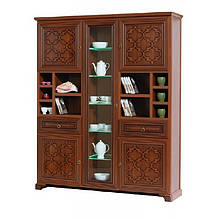 Сервант з вітриною по центру Вар. 1 у вітальню ДСП/МДФ Афіна Скай