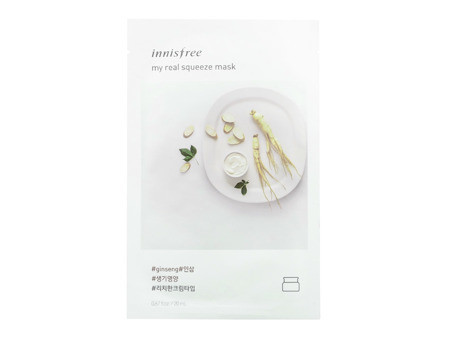 Тканинна маска з женьшенем Innisfree My Real Squeeze Mask 20 мл (846295)