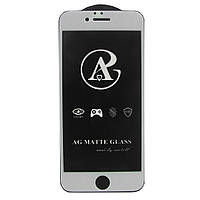 Матовое защитное стекло AG Matte Full Glue для Apple iPhone 6 Белый