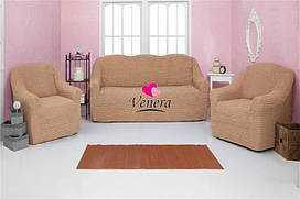 Комплект чохлів на диван і крісла без оборки 3-1-1 "Venera"