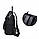 Рюкзак антизлодій із прихованою блискавкою із зовнішніми кишенями сумка через плече бордовий, фото 8
