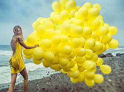 Кулька повітряна пастель жовта 10" (25 см) Gemar 90-02 1633
