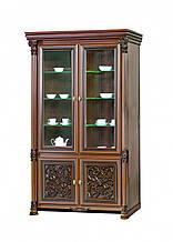 Вітрина дводверна у вітальню ДСП/МДФ Гранда Скай