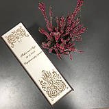 Упаковка для вина з іменами датою та візерунком подарункова Manific Decor на весілля Біла 37 см * 11 см * 11 см, фото 5