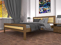 Дерев'яна яні ліжко двоспальне Модерн 1 / Дерев'яне ліжко двоспальне Модерн 1