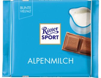 Ritter Sport Молочний шоколад 30% какао 100g, фото 1