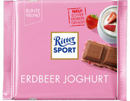 Ritter Sport Молочний шоколад із йогуртом і полуницею 100g