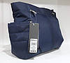 Сумка жіноча тканинна синя на плече один відділ із кишенею спереду модна Dolly 485 розмір 37х26х15 см, фото 7