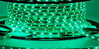 Светодиодная led лента 220v, зеленая лента с 13-ю режимами свечения "мигающая" лента SMD 2835/48led