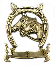 Вішалка Підкова бронза (13,8х10,5х2 см) жовтий