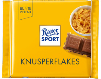Ritter Sport Молочний шоколад із кукурудзяними пластівцями 100g