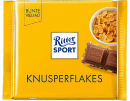 Ritter Sport Молочний шоколад із кукурудзяними пластівцями 100g