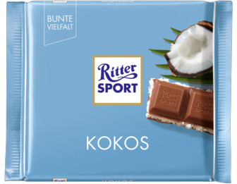 Ritter Sport Молочний шоколад із кокосовою начинкою