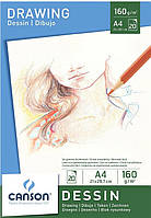 Альбом для графіки CANSON Dessin, 160г/м2, 21*29.7 см, склейка 20 аркушів
