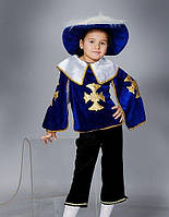 Новорічний костюм велюровий темносиній "Мушкетер", розмір 32, 34,36,38