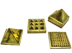 Енергетична піраміда бронзова (5х5х5 см)