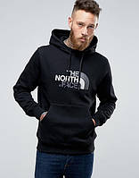 HOODIE THE NORTH FACE Толстовка Кофта с принтом Норт Фейс Кенгуру черное Ноз Фэйс Худи Нос Фейс Летнее \Зимнее