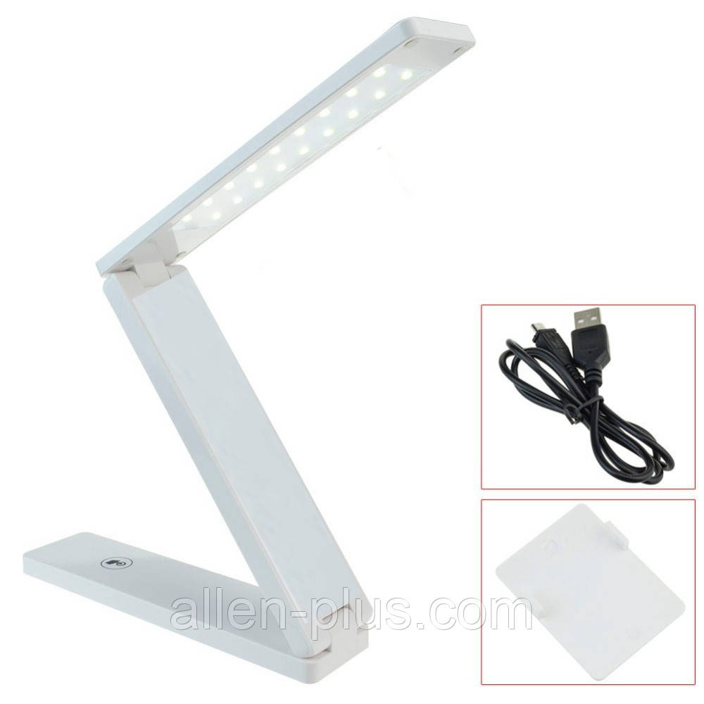 Складана настільна світлодіодна лампа Ultra Slim LED-Z, USB, акумулятор 750mAh, сенсор, диммер