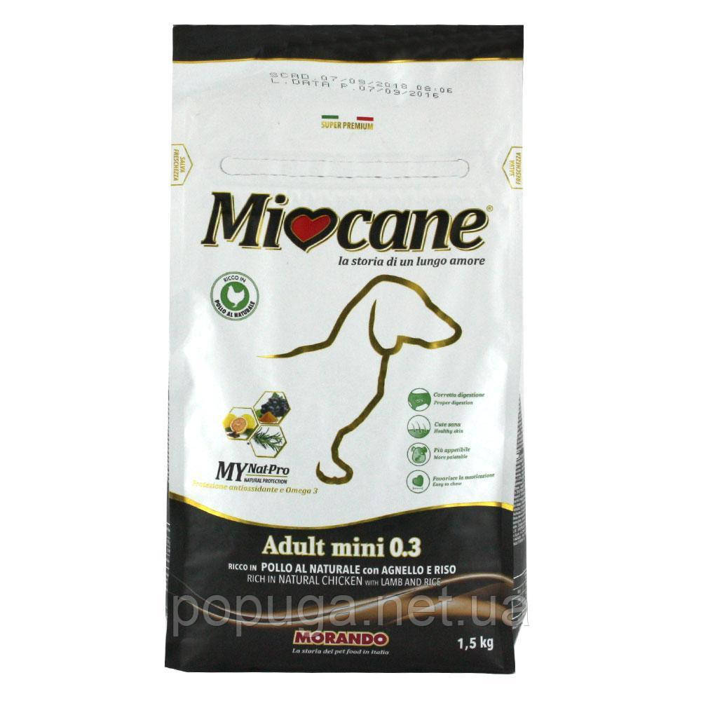 Miocane Adult Mini 0.3 корм для собак малих порід ЯГНЯ І РИС, 20 кг