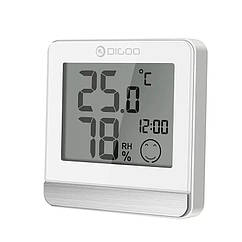 Digoo DG-BC20. Годинник. Термометр. Гігрометр. Для ванної, спальні, кімнат. Білий