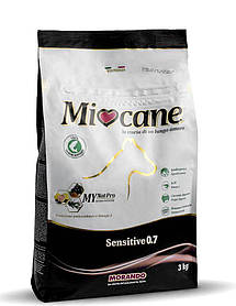 Miocane Sensitive 0.7 корм для собак із чутливим травленням, з лососем 3 кг