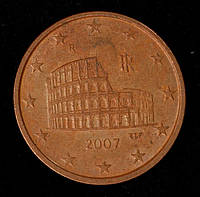 Монета Италии 5 евроцентов 2002-12 г.г
