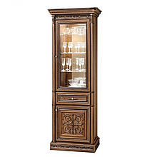 Вітрина однодверна Вар.2 у вітальню ДСП/МДФ Тоскана-Нова Скай