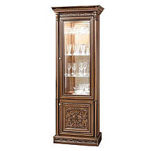 Вітрина кутова у вітальню ДСП/МДФ Тоскана-Нова Скай