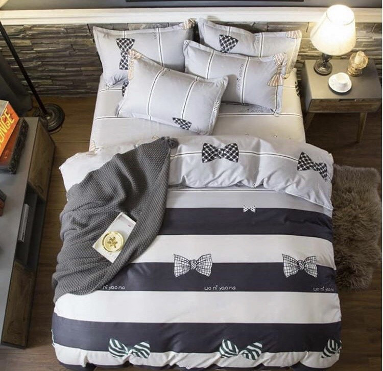 Двоспальний постільний комплект - бант метелик