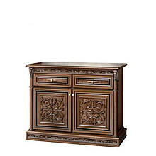 Комод дводверний в спальню 1,38 у вітальню ДСП/МДФ Тоскана-Нова Скай