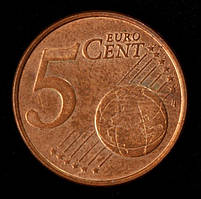 Монета Кіпру 5 євроцентів 2008-19 рр.