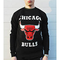 Світшот чорний чоловічий Chicago Bulls | Кофта