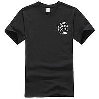 Футболка A. S. S. C. Anti Social social club" В стилі Anti Social Social Club"" One-Side черная