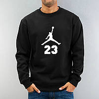 Світшот чорний Jordan ( Джордан ) ( знак+23 )