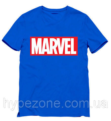 Чоловіча синя Футболка MARVEL МАРВЕЛ