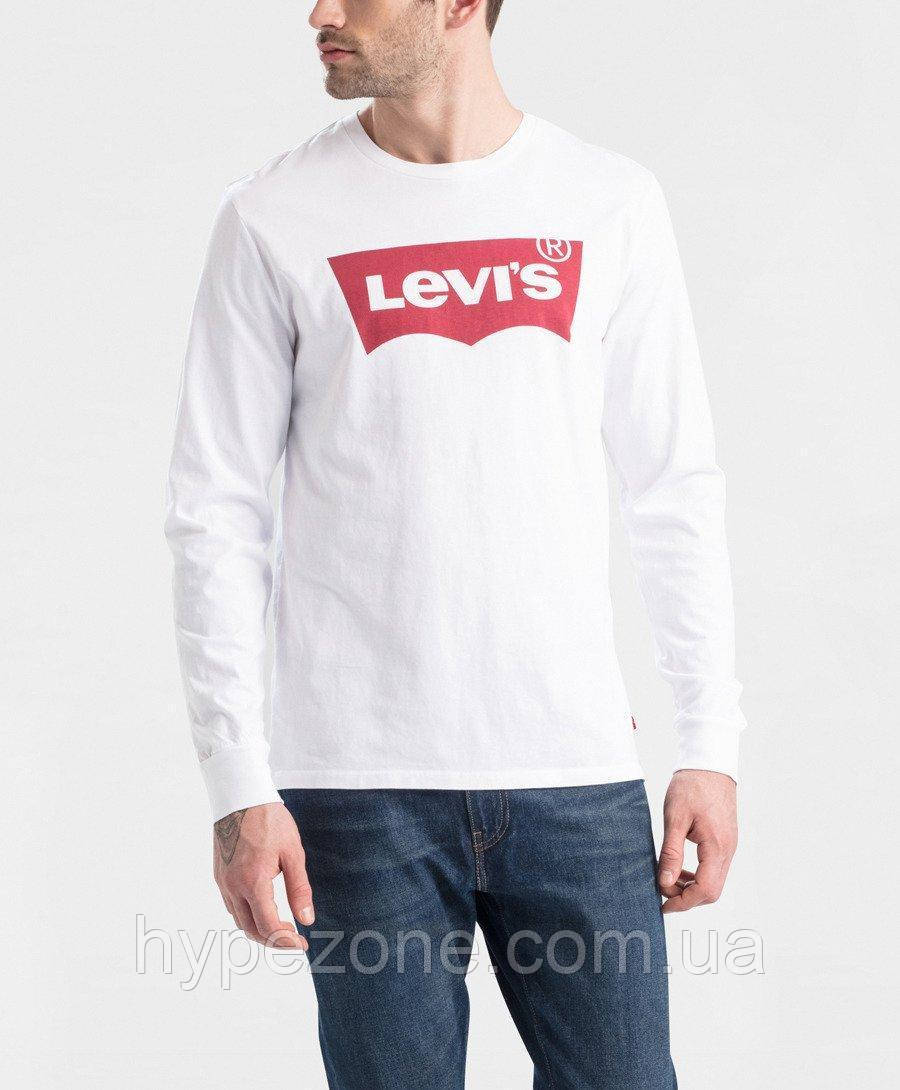 Світшот білий чоловічий з принтом Ливайс Левіс Levis Levis |, фото 1