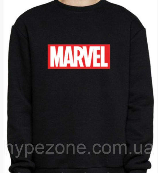 Світшот Чоловічий MARVEL чорний Кофта чоловіча Марвел Пайта Футболка трикотажна Светр Марвел Комікси, фото 1