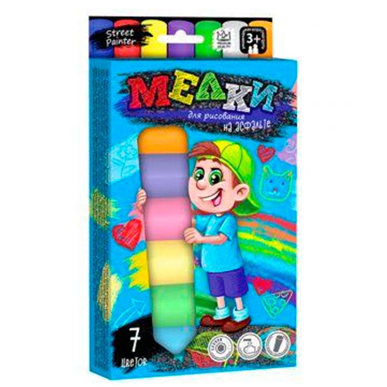 Крейда кол. 7шт. DankoToys Jumbo MEL-01-05