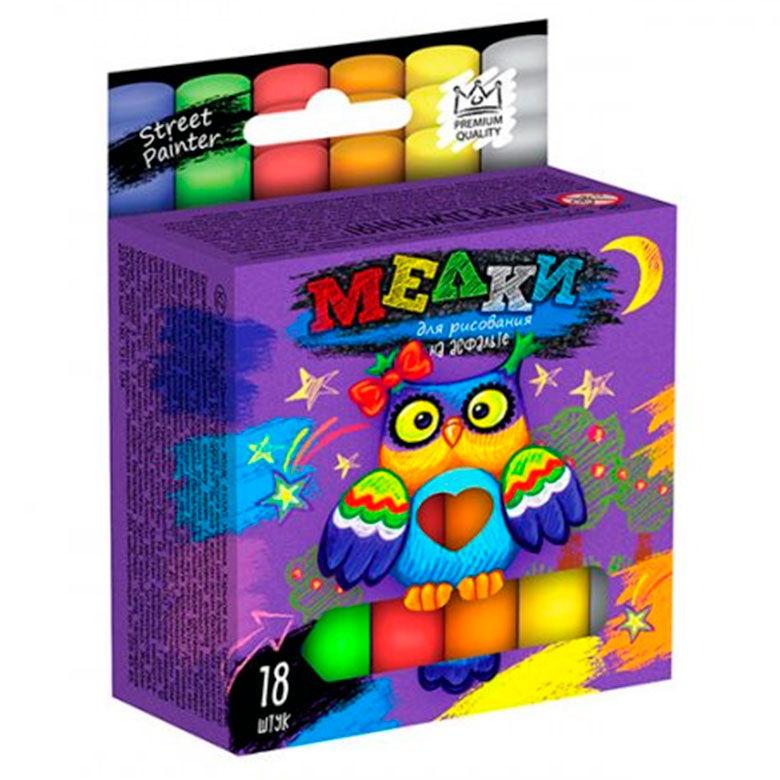 Крейда кол. 18шт. DankoToys MEL-02-04