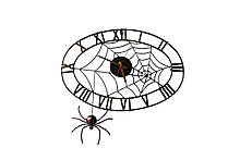 Годинники настінні ковані Павук на павутині Стара бронза