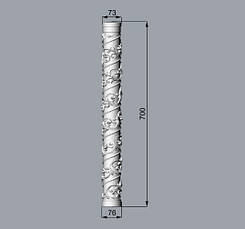 Колонна 13 — 700х82х82 мм, фото 2