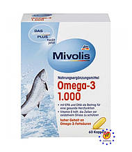 Das Gesunde Plus Mivolis Omega-3 риб'ячий жир 60 капсул