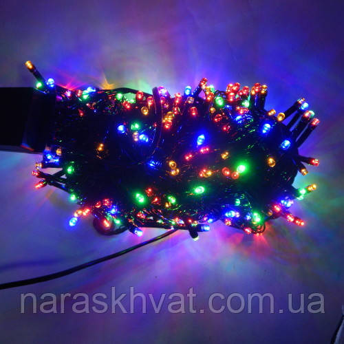 Гірлянда Нитка STRING LED 500 мульти, чорний провід