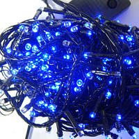 Гірлянда Нитка STRING LED 500 синій, чорний дріт